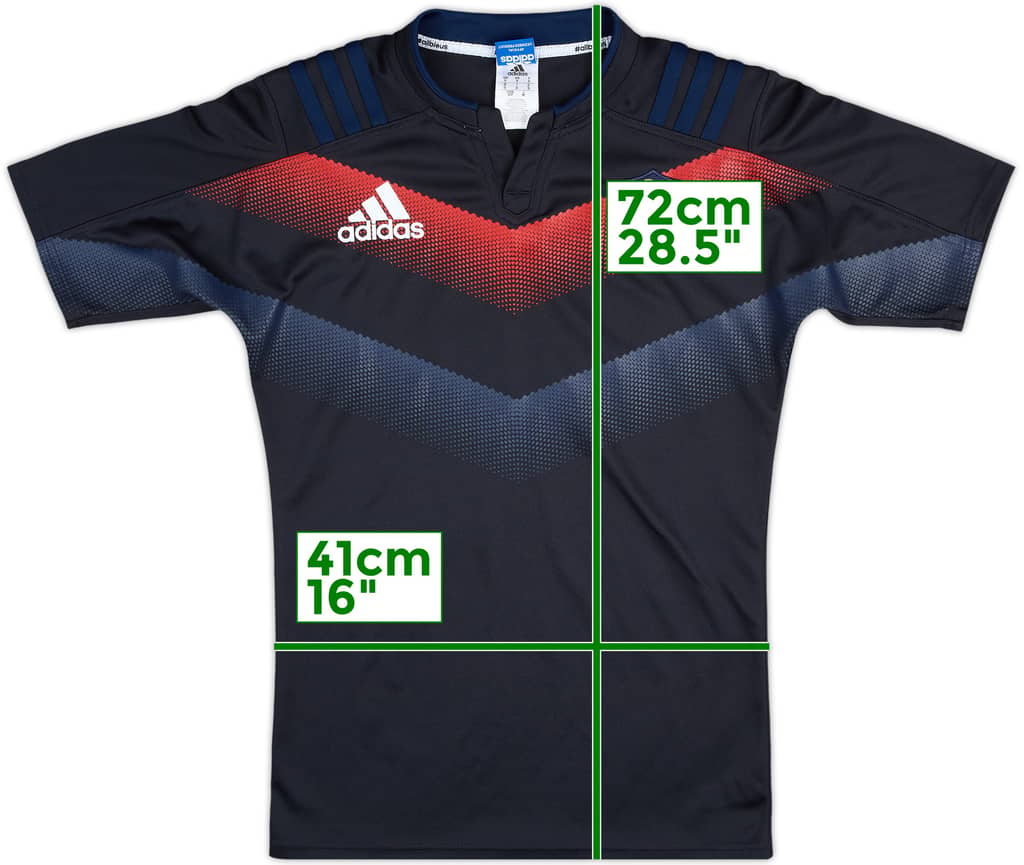 2017-18 France Rugby adidas Training Shirt - 9/10 - (S)