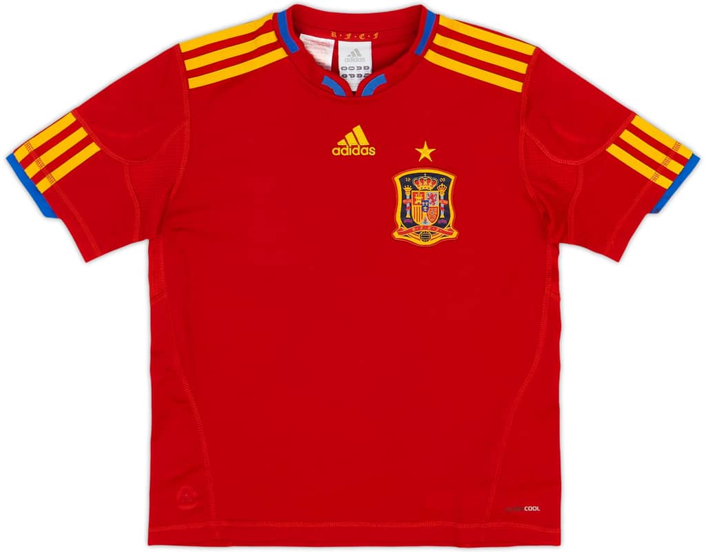 2009-10 Spain Home Shirt - 8/10 - (S.Boys)