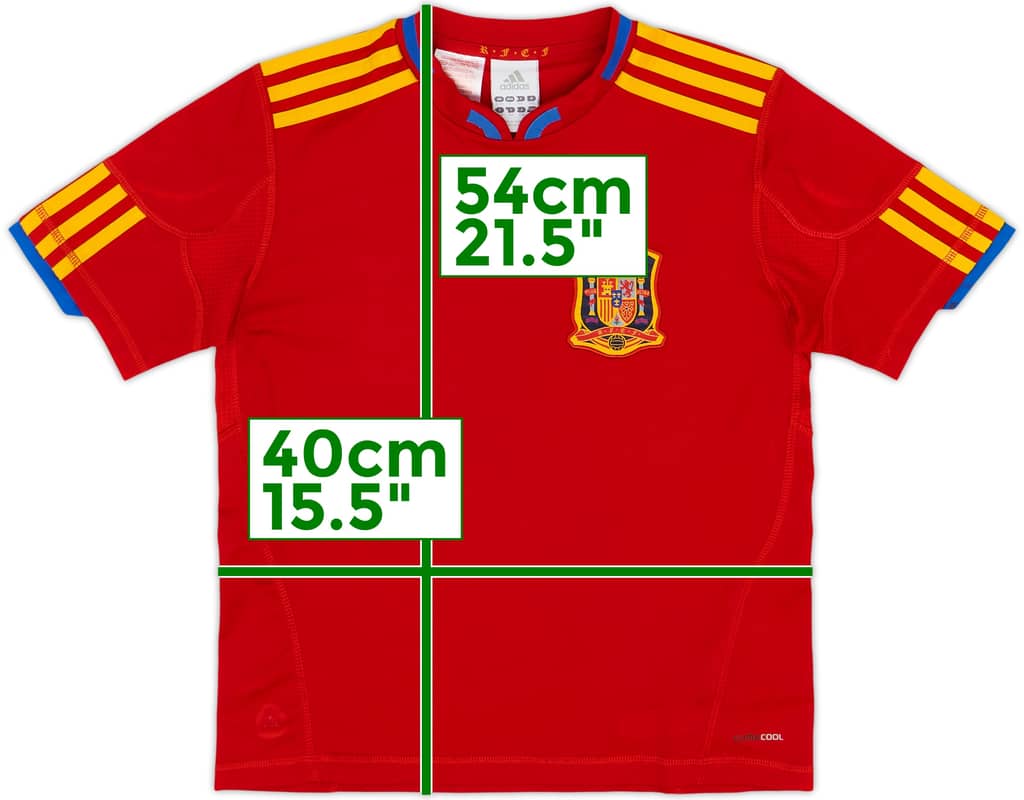 2009-10 Spain Home Shirt - 8/10 - (S.Boys)