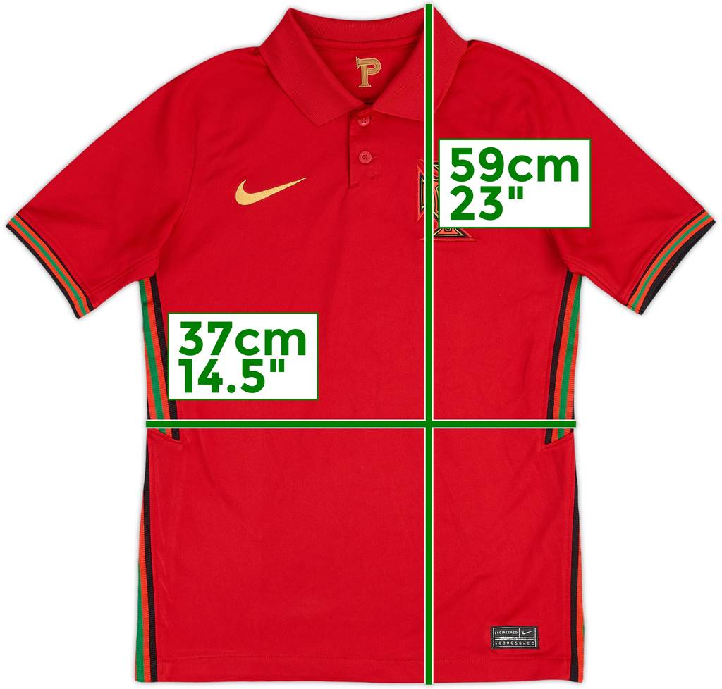 2020-21 Portugal Home Shirt - 8/10 - (M.Boys)