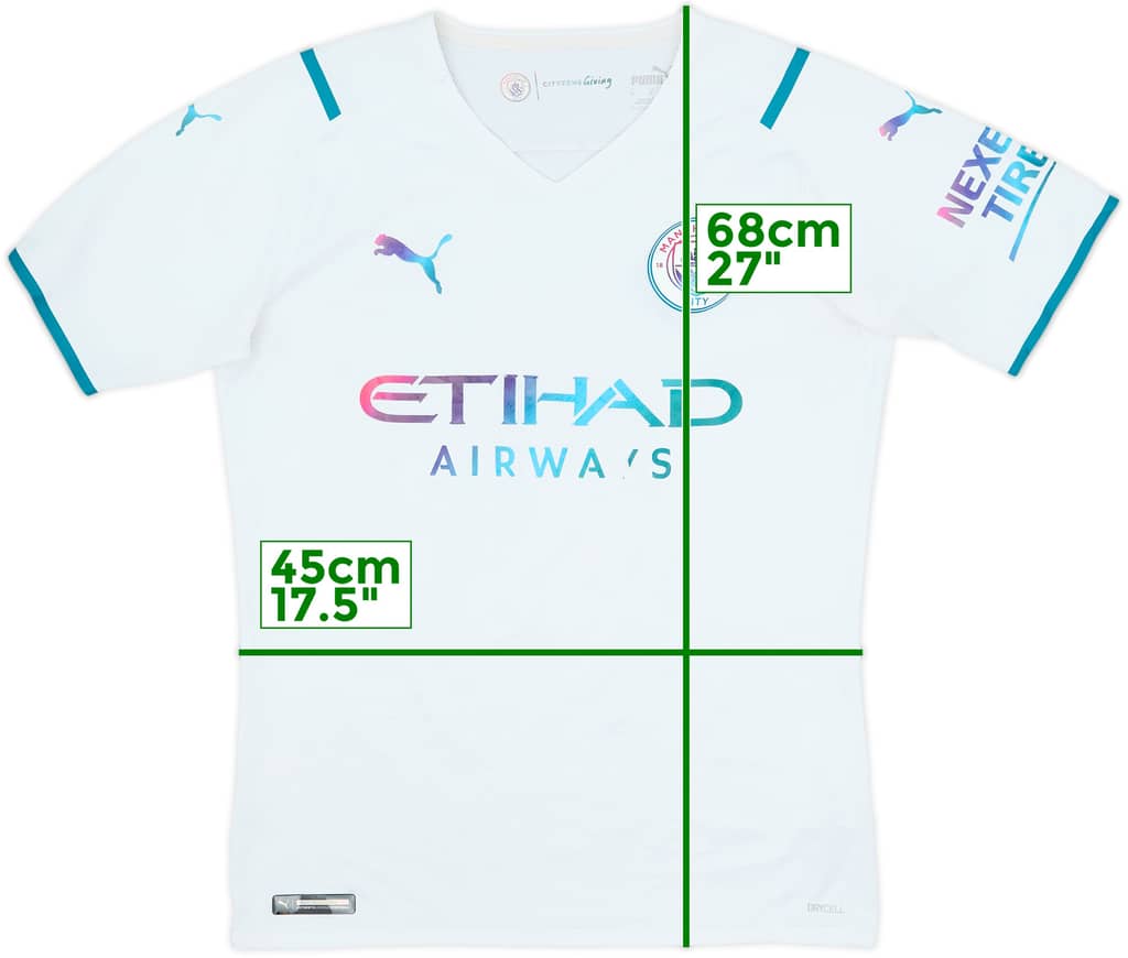 2021-22 Manchester City Away Shirt - 4/10 - (M)