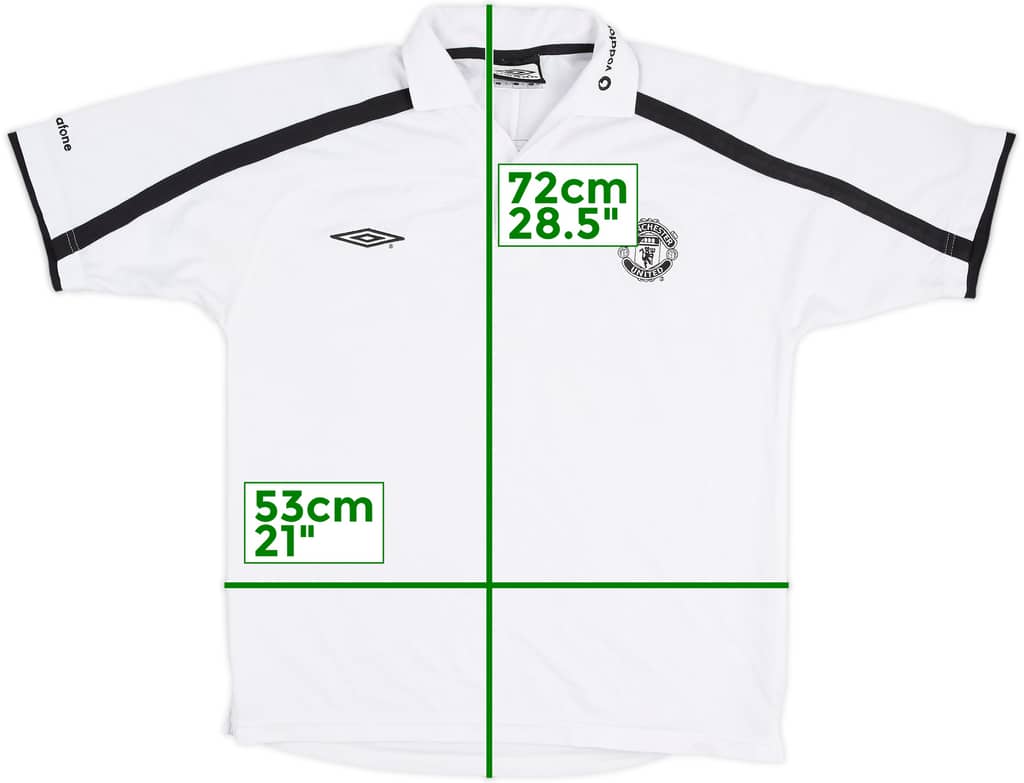 2000-01 Manchester United Umbro Polo Shirt - 8/10 - (M)