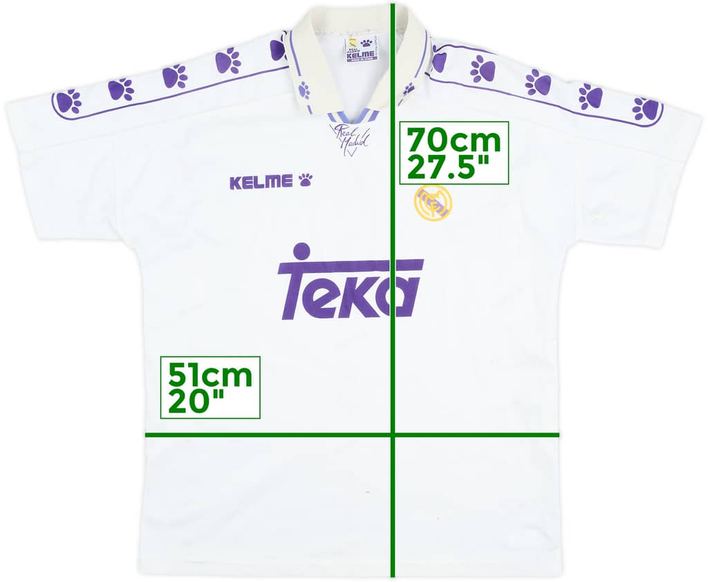 1994-96 Real Madrid Home Shirt - 5/10 - (S)
