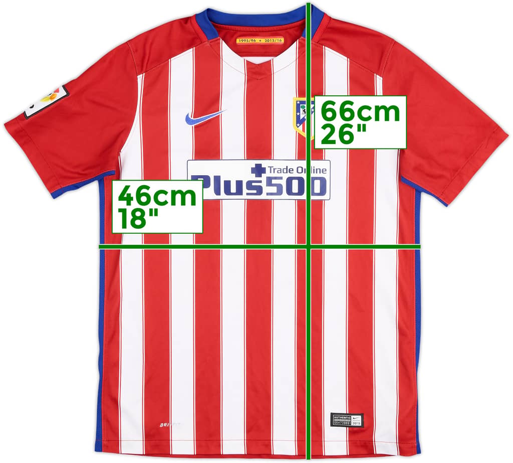 2015-16 Atletico Madrid Home Shirt - 8/10 - (13-15 Years)