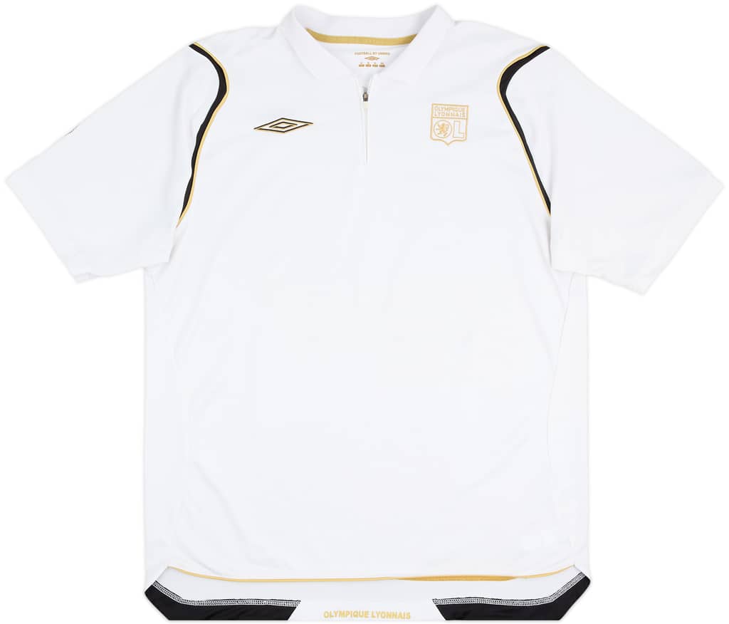2006-07 Lyon Umbro 1/4 Zip Polo Shirt - 6/10 - (XL)