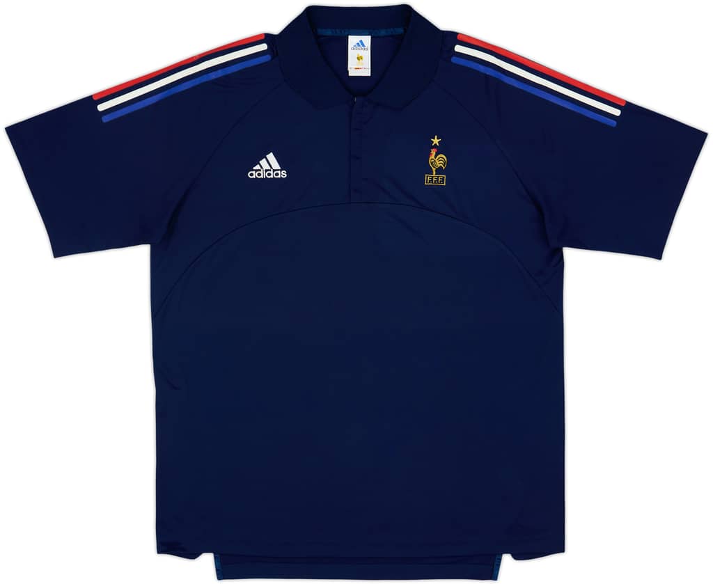 2001-02 France adidas 1/4 Zip Training Shirt - 6/10 - (XL/XXL)