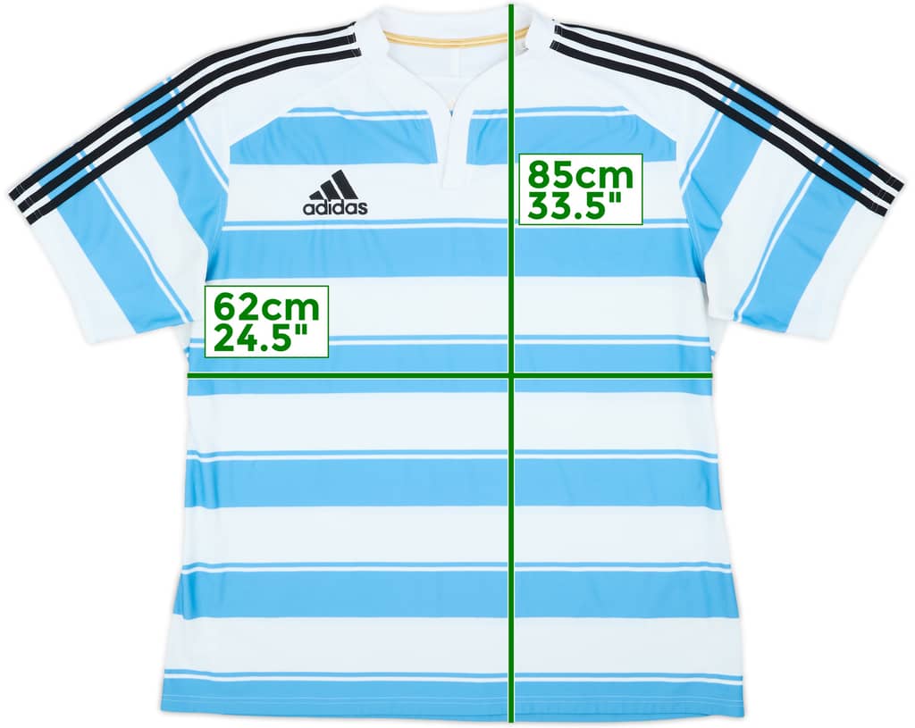 2011 Argentina Rugby Union Home Shirt - 8/10 - (3XL)