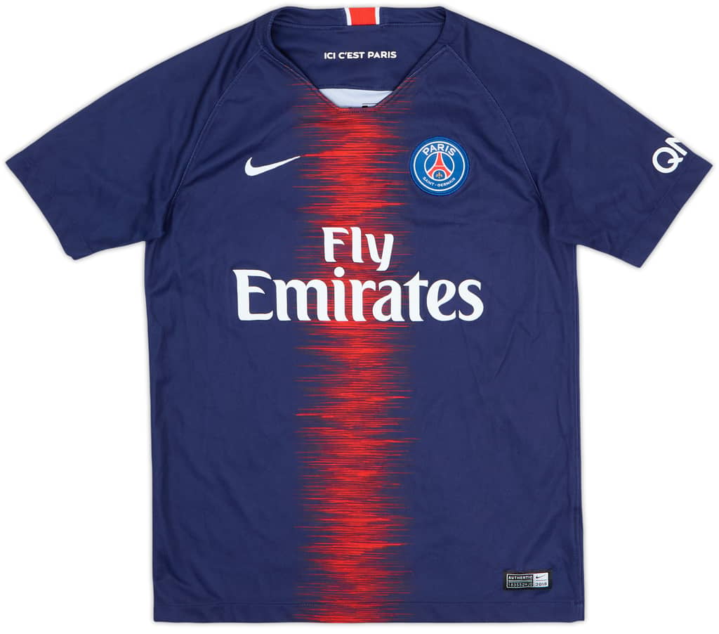 2018-19 Paris Saint-Germain Home Shirt - 9/10 - (12-13 Years)