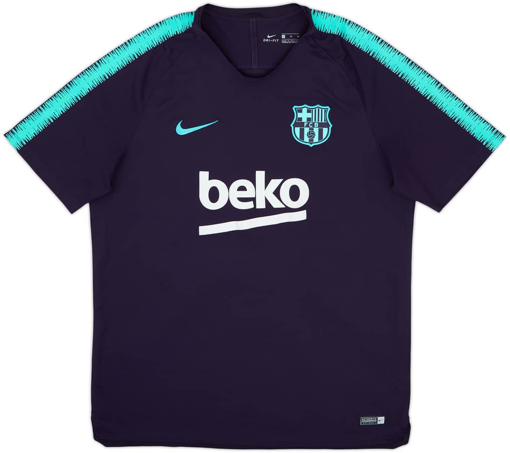 2017-18 Barcelona Nike Training Shirt - 8/10 - (XL)