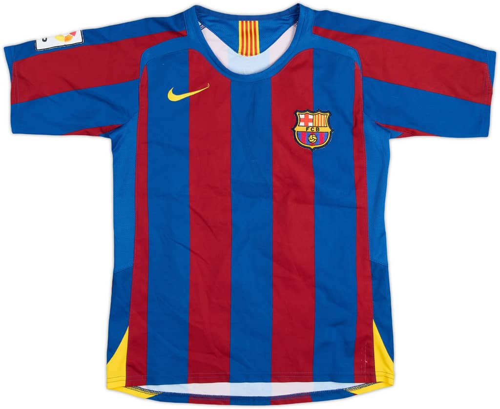 2005-06 Barcelona Home Shirt - 7/10 - (8-9 Years)