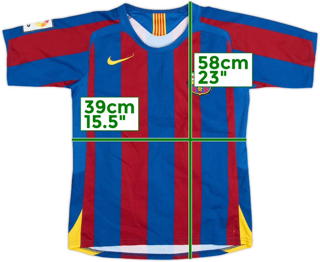 2005-06 Barcelona Home Shirt - 7/10 - (8-9 Years)
