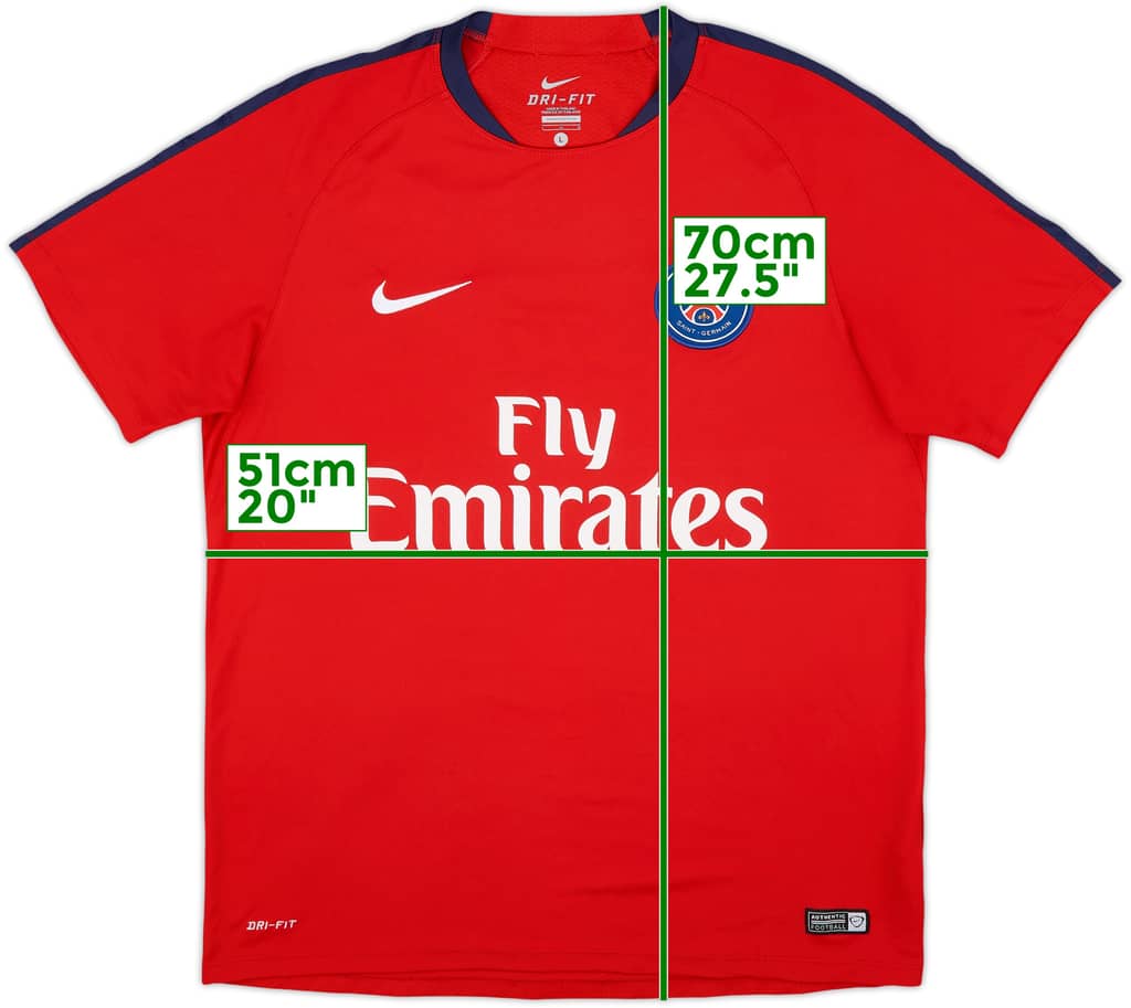 2016-17 Paris Saint-Germain Nike Training Shirt - 8/10 - (L)