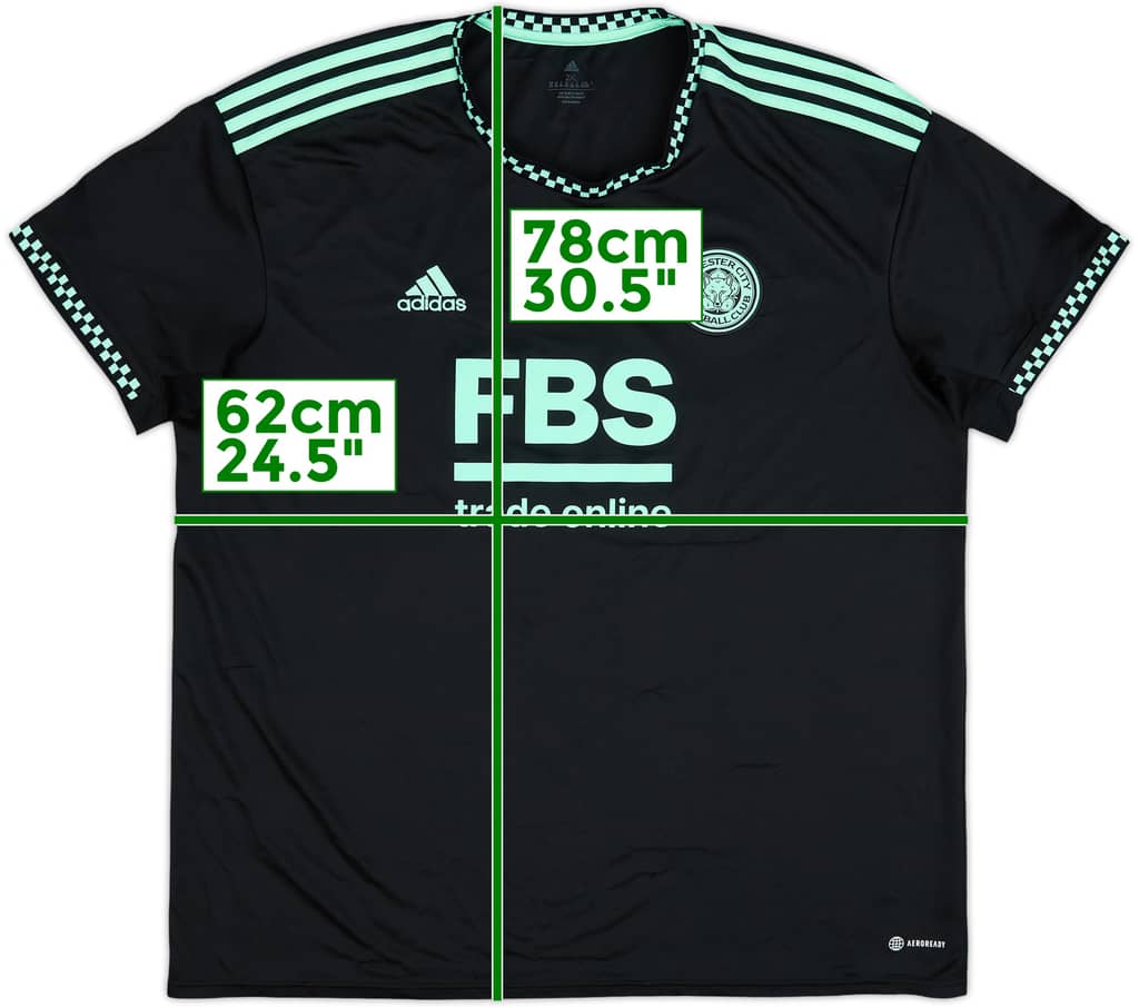 2022-23 Leicester Away Shirt - 5/10 - (XXL)