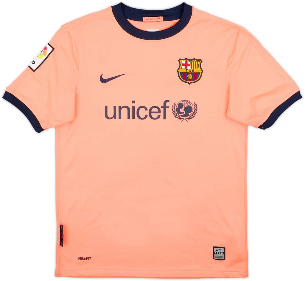 2009-10 Barcelona Away Shirt - 8/10 - (13-14 Years)