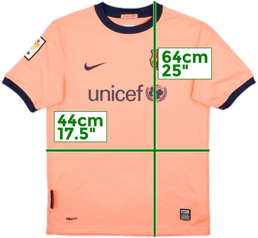 2009-10 Barcelona Away Shirt - 8/10 - (13-14 Years)