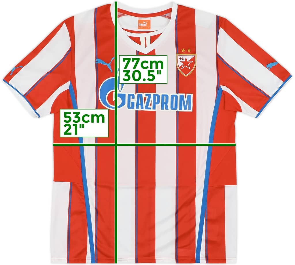 2013-14 Red Star Belgrade Home Shirt - 8/10 - (L)