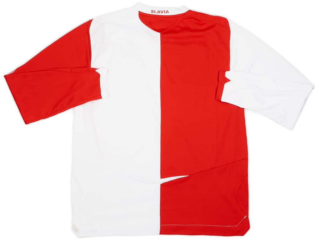2007-08 Slavia Prague Home L/S Shirt - 9/10 - (L)