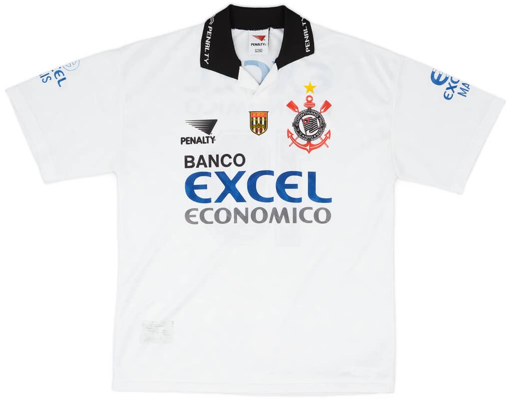 1997 Corinthians Home Shirt #10 - 8/10 - (L)
