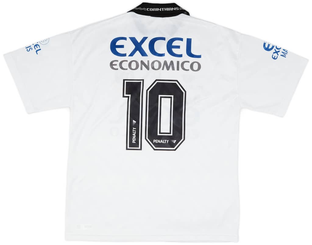 1997 Corinthians Home Shirt #10 - 8/10 - (L)