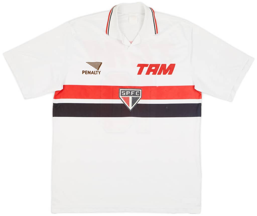1994 Sao Paulo Home Shirt #10 (Juninho) - 8/10 - (XL)