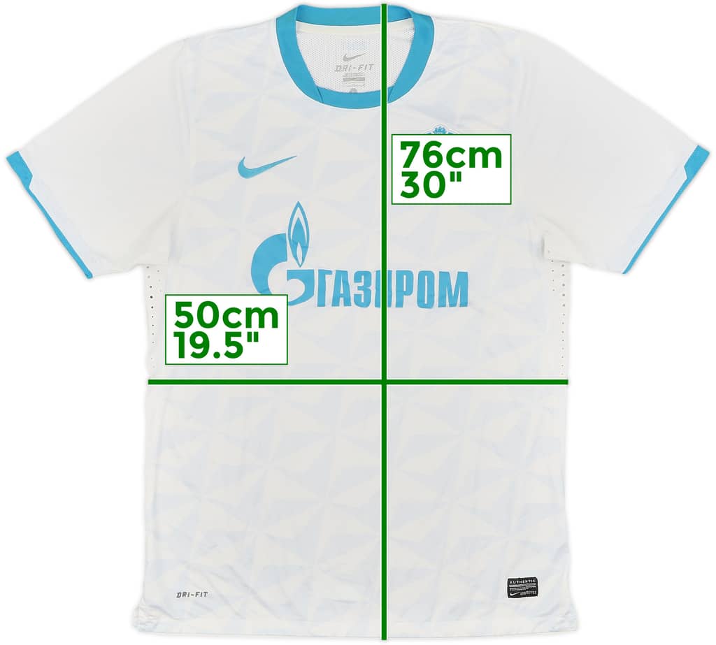 2011-12 Zenit St. Petersburg Authentic Away Shirt - 9/10 - (L)