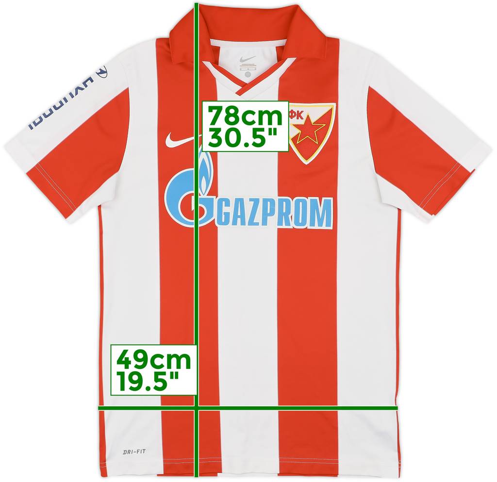 2011-12 Red Star Belgrade Home Shirt - 7/10 - (M)
