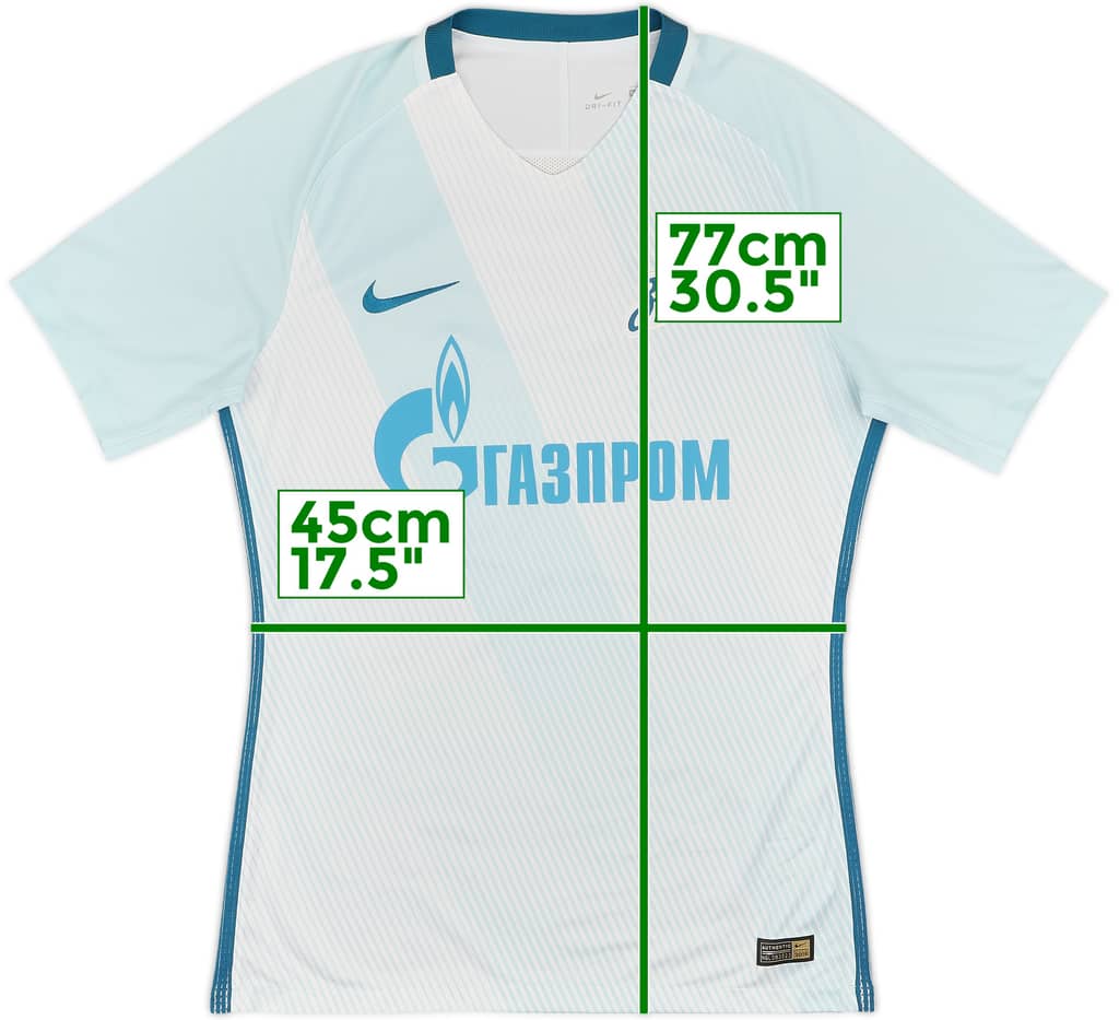 2016-17 Zenit St. Petersburg Authentic Away Shirt - 9/10 - (M)