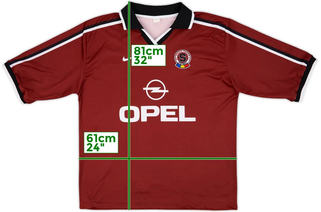 1997-99 Sparta Prague Home Shirt - 8/10 - (XXL)