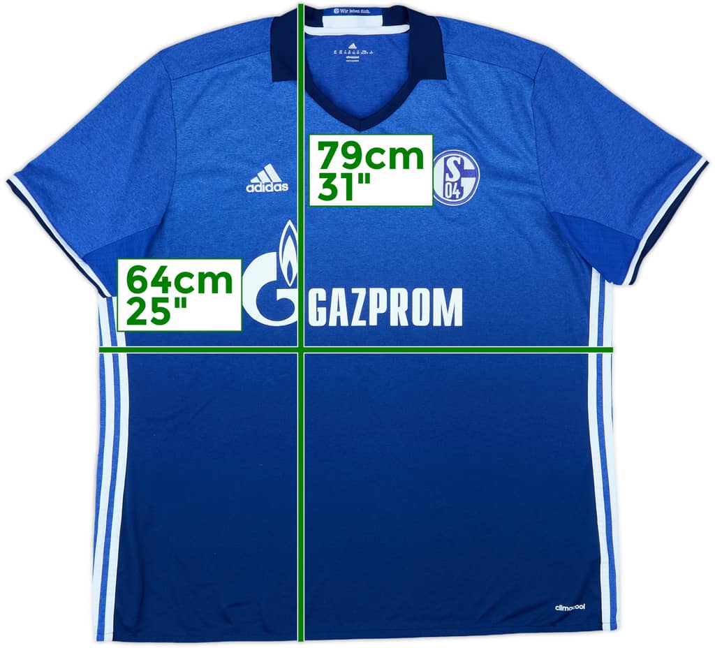 2016-18 Schalke Home Shirt - 9/10 - (XXL)