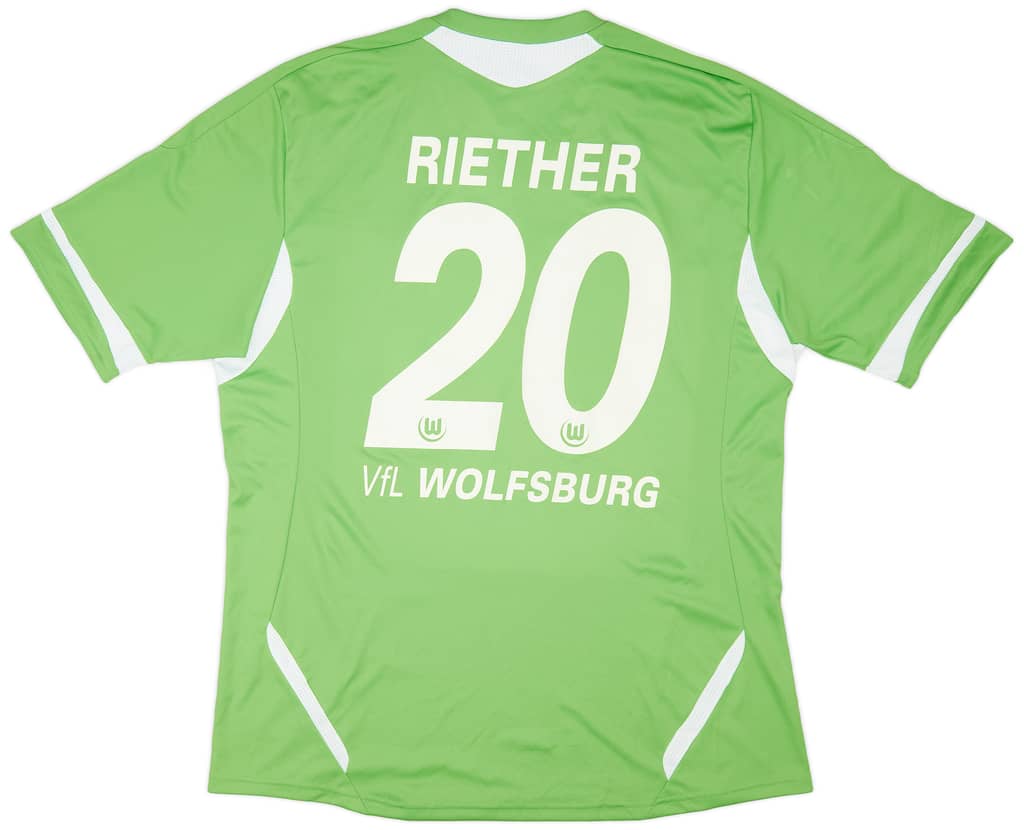2011-12 Wolfsburg Home Shirt Riether #20 - 9/10 - (XL)