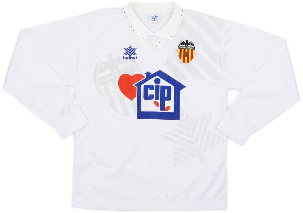 1994-95 Valencia Home L/S Shirt - 8/10 - (M)