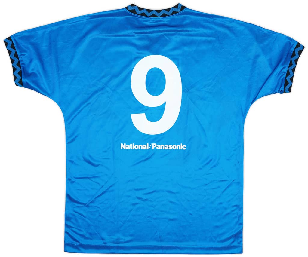 1993-95 Gamba Osaka Home Shirt #9 - 8/10 - (L)