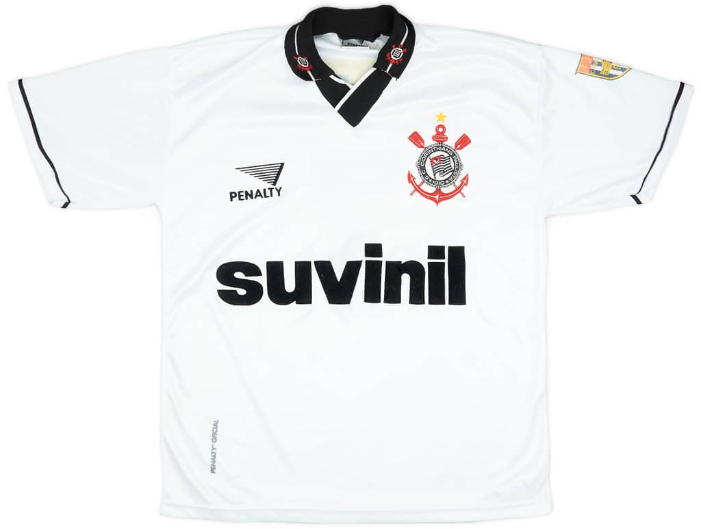 1996 Corinthians Home Shirt #7 - 9/10 - (L)