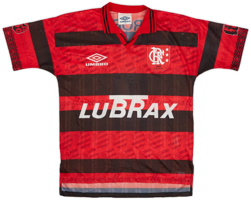 1995-96 Flamengo Centenary Home Shirt #7 - 5/10 - (L)
