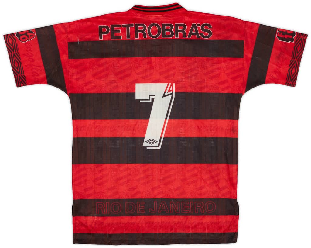 1995-96 Flamengo Centenary Home Shirt #7 - 5/10 - (L)