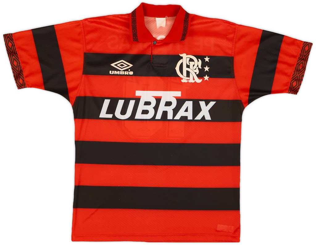 1994-95 Flamengo Centenary Home Shirt #10 - 8/10 - (L)
