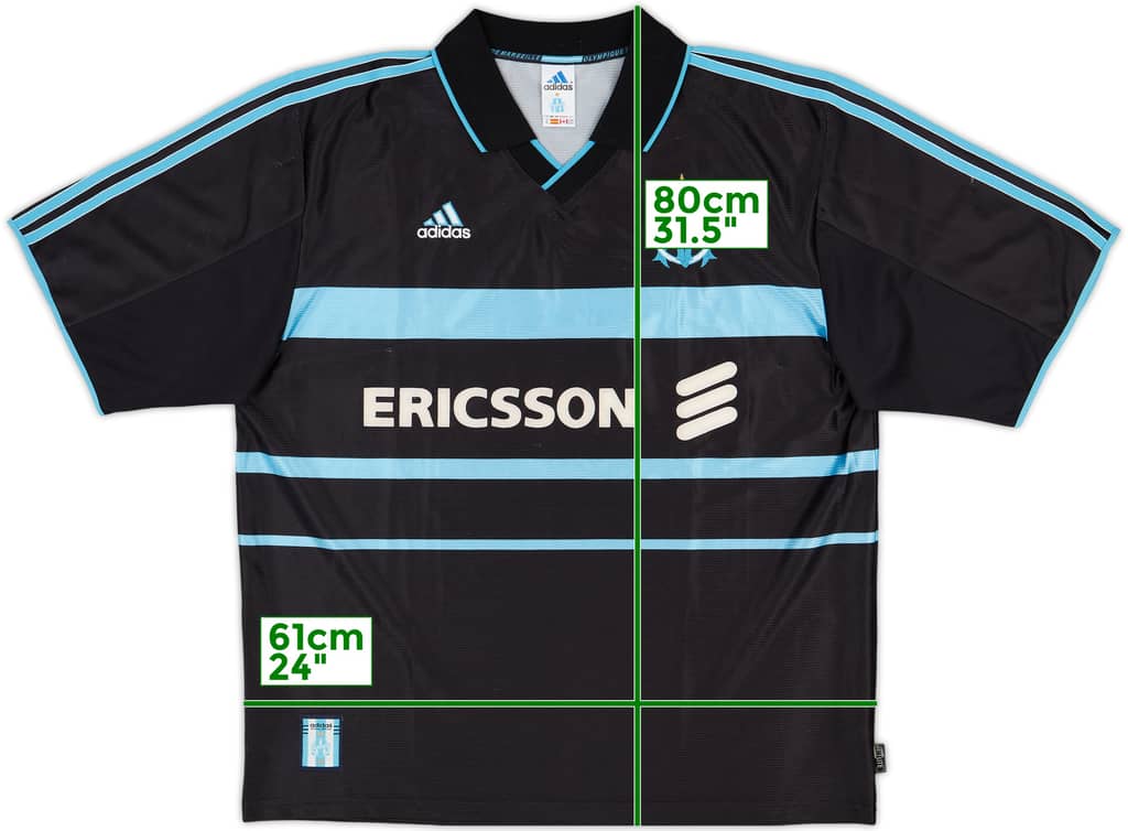 1999-00 Olympique Marseille Third Shirt - 9/10 - (XL)
