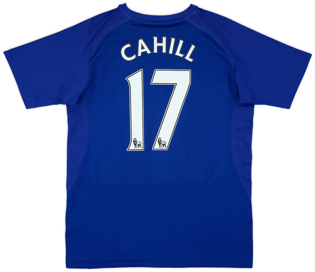 2010-11 Everton Home Shirt Cahill #17