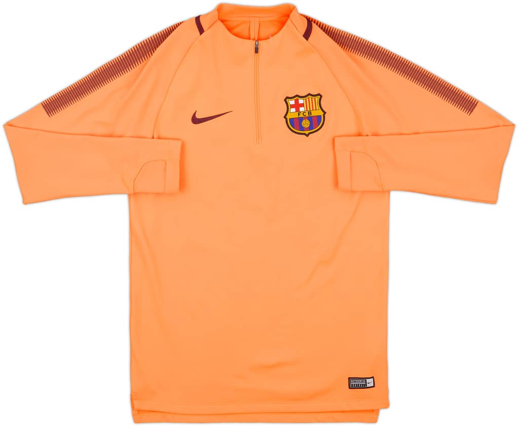 2017-18 Barcelona Nike 1/4 Zip Training Top - 9/10 - (S)