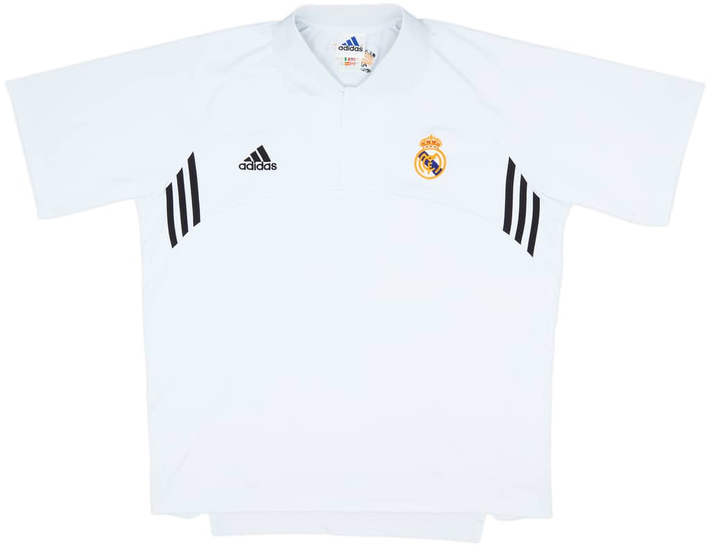 2002-03 Real Madrid 1/4 Zip Training Shirt - 7/10 - (XL)
