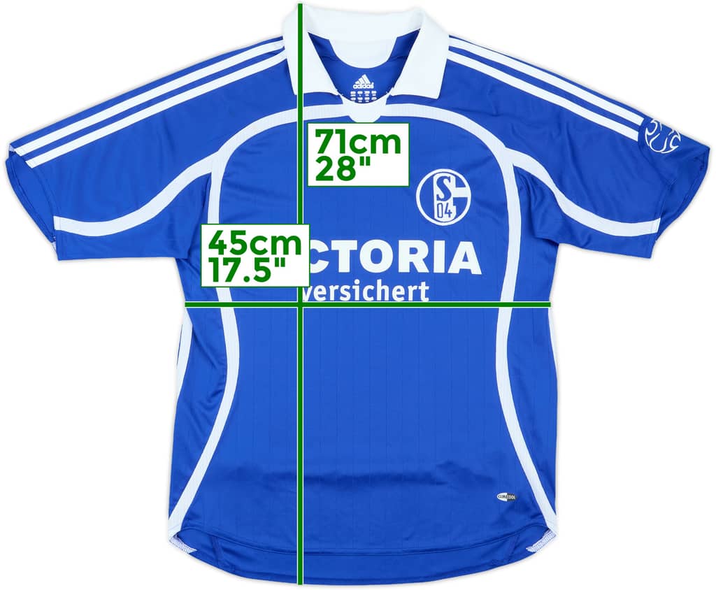 2006-07 Schalke Home Shirt - 8/10 - (L.Boys)