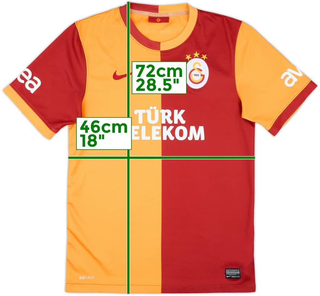 2013-14 Galatasaray Home Shirt - 9/10 - (S)