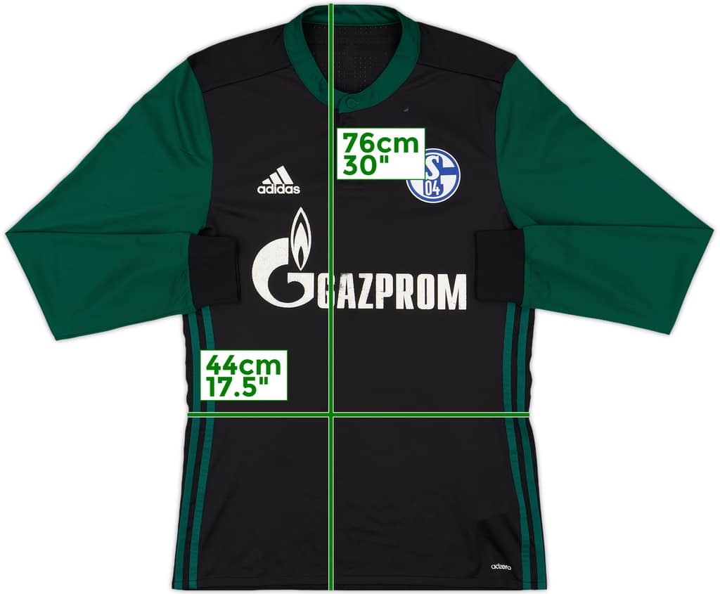 2017-18 Schalke Authentic Third L/S Shirt - 5/10 - (S)