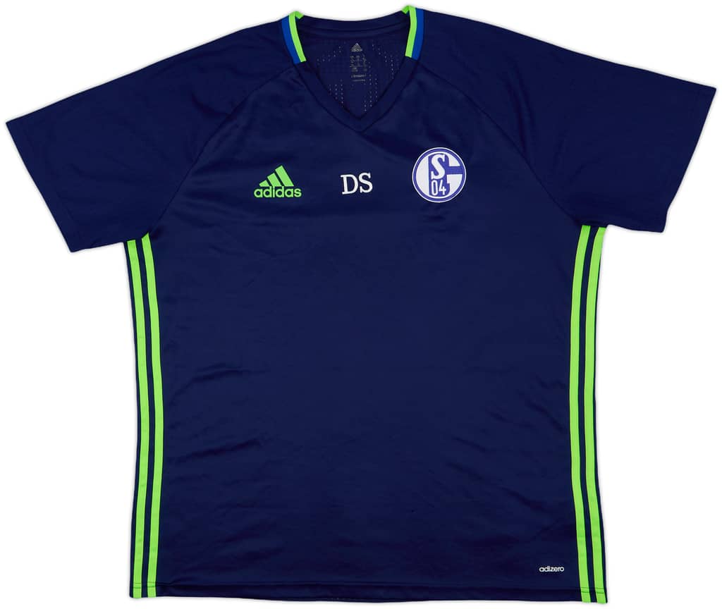 2016-17 Schalke adizero Staff Issue Training Shirt DS - 7/10 - (XL)