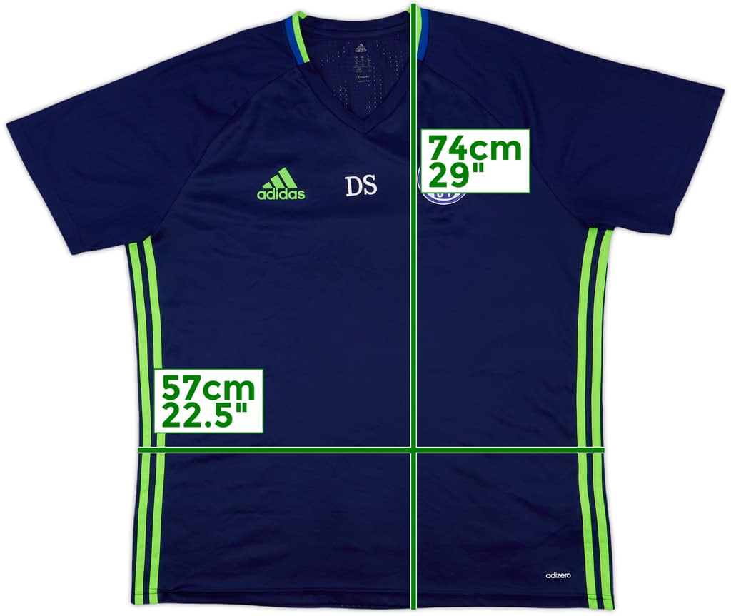 2016-17 Schalke adizero Staff Issue Training Shirt DS - 7/10 - (XL)