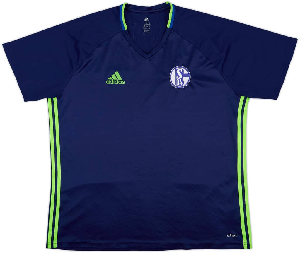 2016-17 Schalke adizero Training Shirt - 8/10 - (XXL)