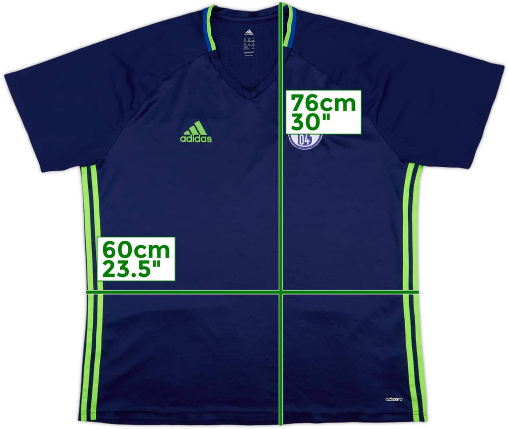 2016-17 Schalke adizero Training Shirt - 8/10 - (XXL)