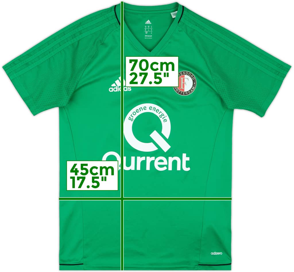 2017-18 Feyornoord adidas Training Shirt - 8/10 - (S)