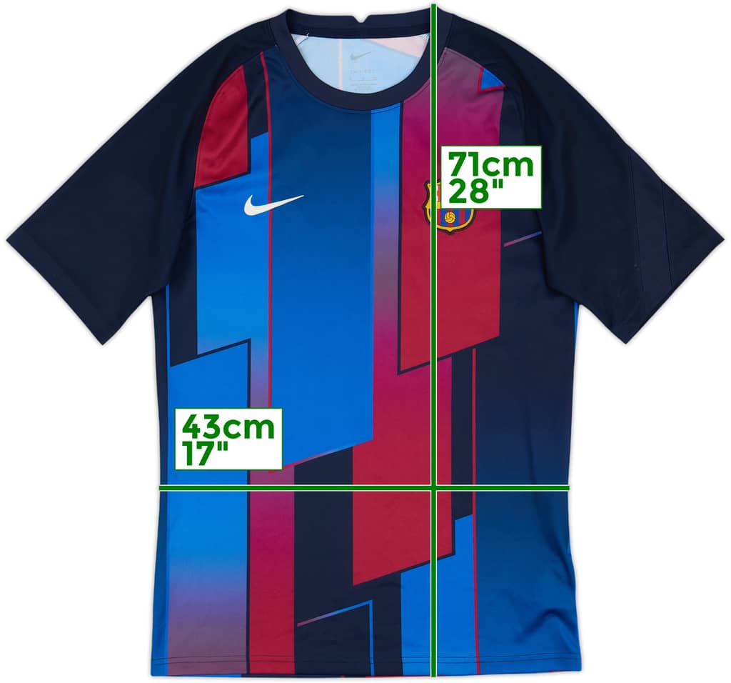 2021-22 Barcelona Nike Training Shirt - 10/10 - (S)