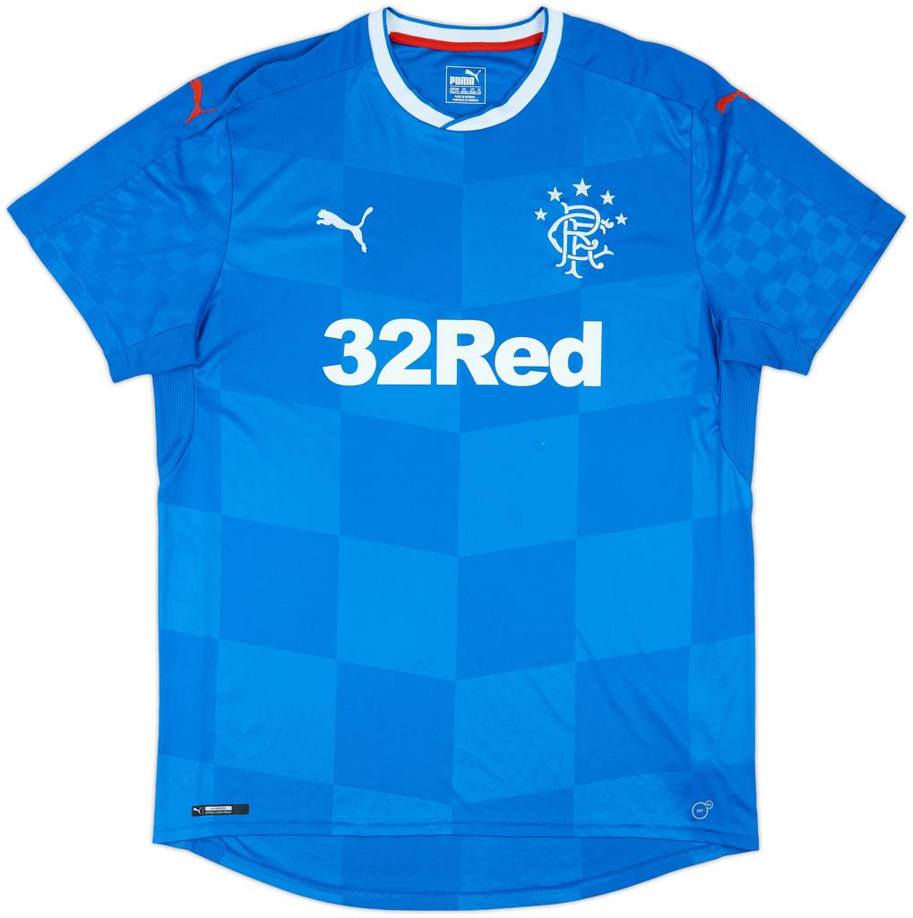 2016-18 Rangers Home Shirt - 7/10 - (XXL)